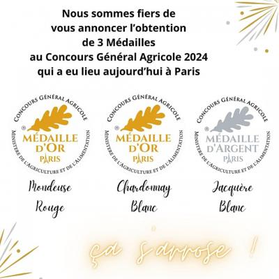3 Mdailles obtenues  PARIS !